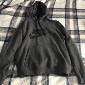 Genuine grey Nike pullover hoodie